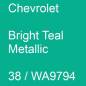 Preview: Chevrolet, Bright Teal Metallic, 38 / WA9794.